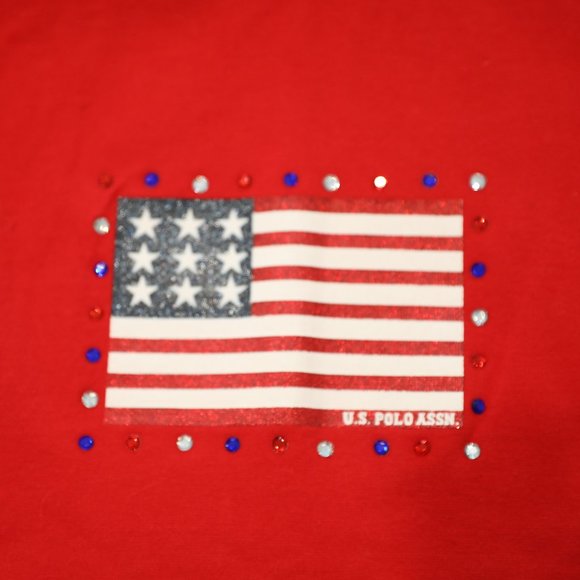 US Polo Assn Red Flag Shirt - NWOT - Picture 4 of 5